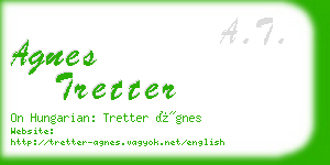 agnes tretter business card